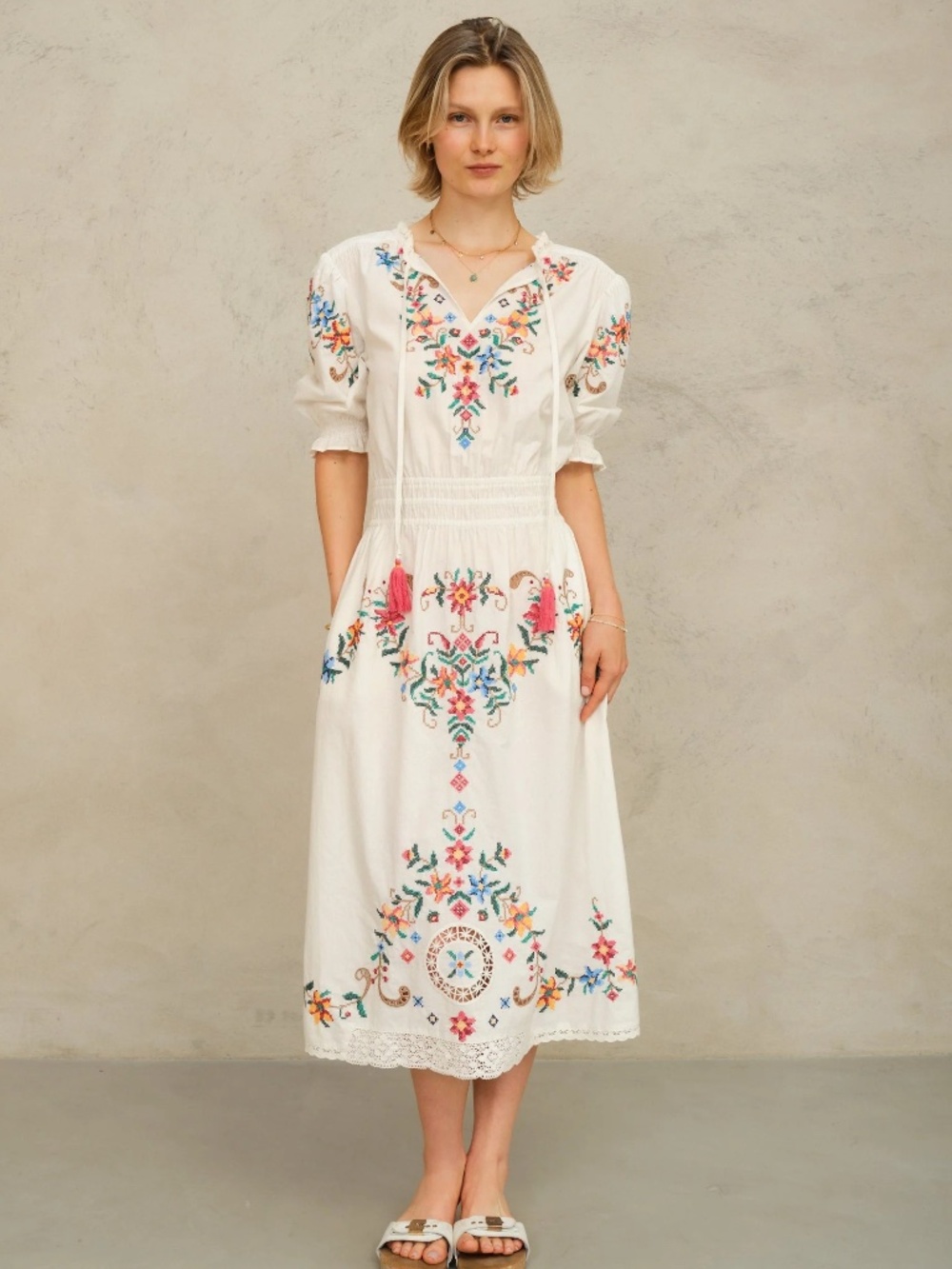M.A.B.E GRACIE MIDI DRESS - MULTI